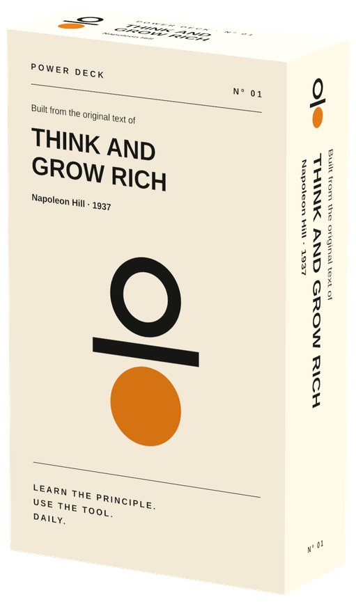 Think and Grow Rich Power Deck box